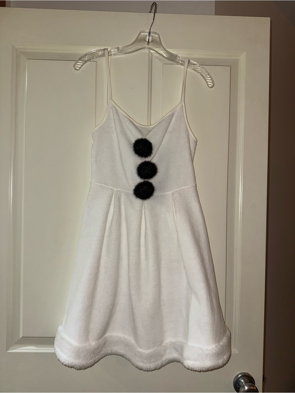 Forever 21 White Holiday Snowman Dress with Snowman Hat and Scarf Accessories